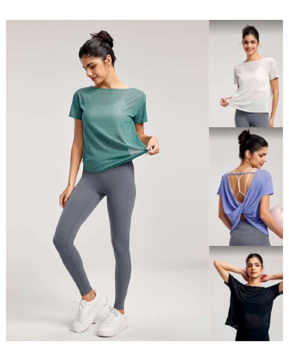 Custom Long-Sleeve Active Top DWA115013 activewear development reference image