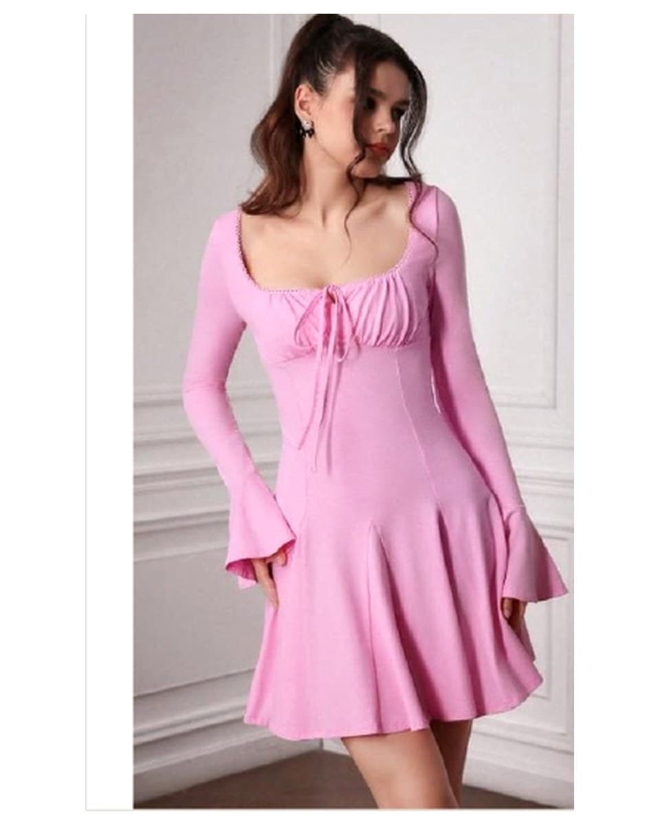 Bow Front Fit-and-Flare Mini Dress product photo from Yinshan Fashion Dress Collection 2026