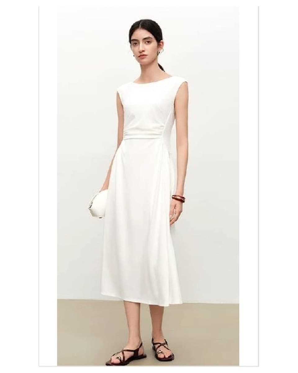 Polyester Stretch Sleeveless Midi Dress product photo from Yinshan Fashion Dress Collection 2026