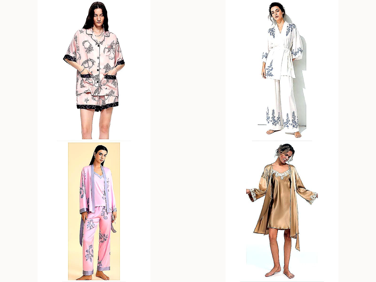 Yinshan Pajamas & Loungewear Collection 2026 product collage