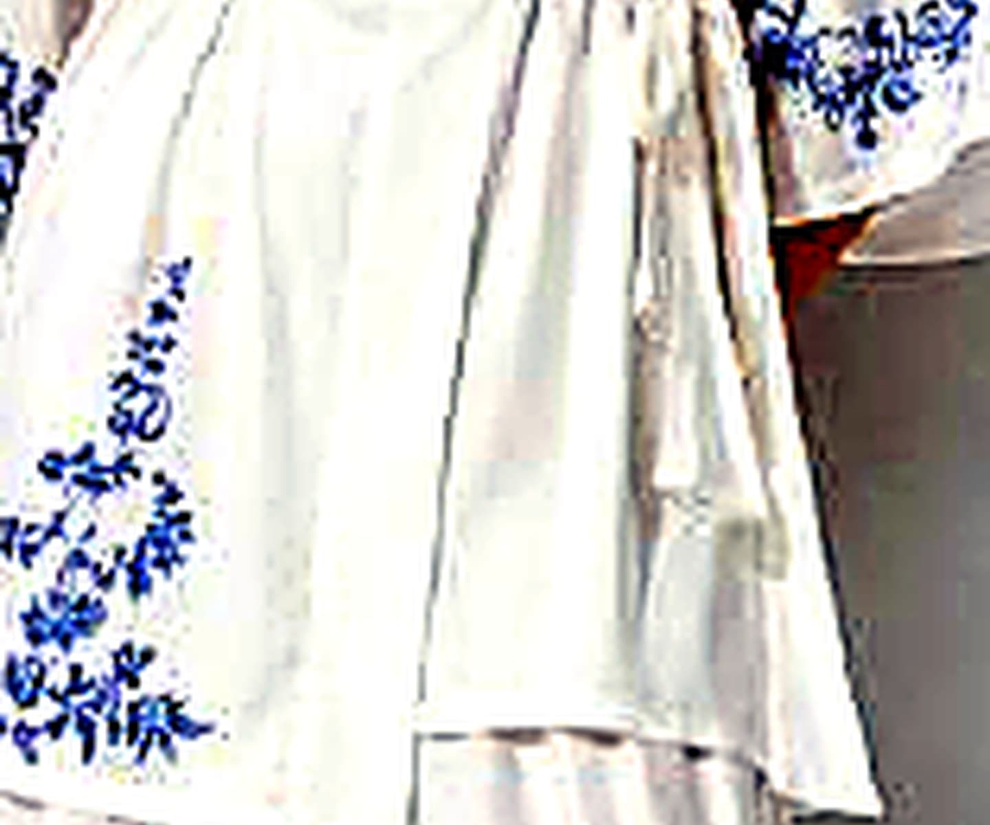 Floral Border Robe Set fabric development image 1