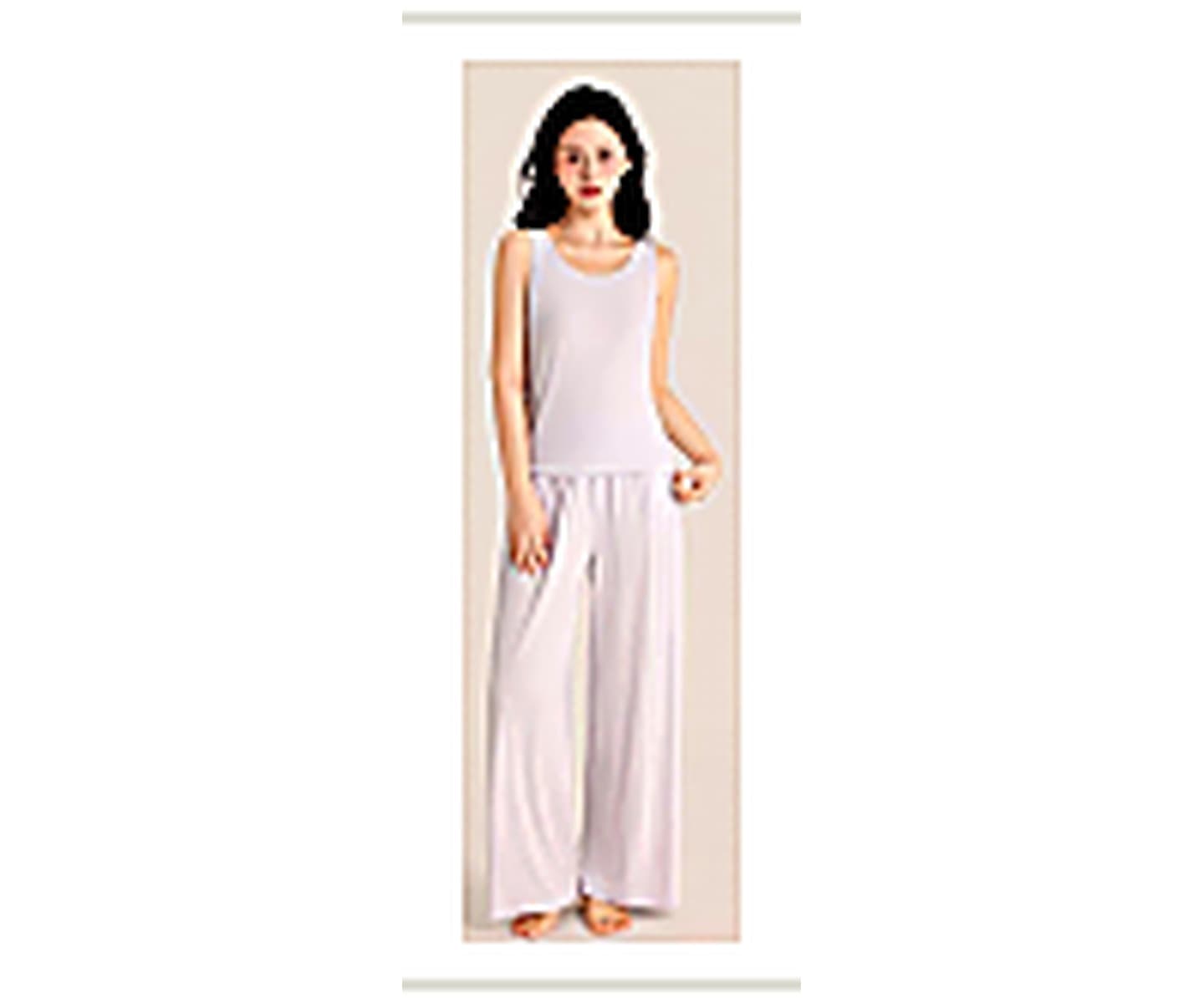 Draped Soft Lounge Ensemble wearing and construction view 2
