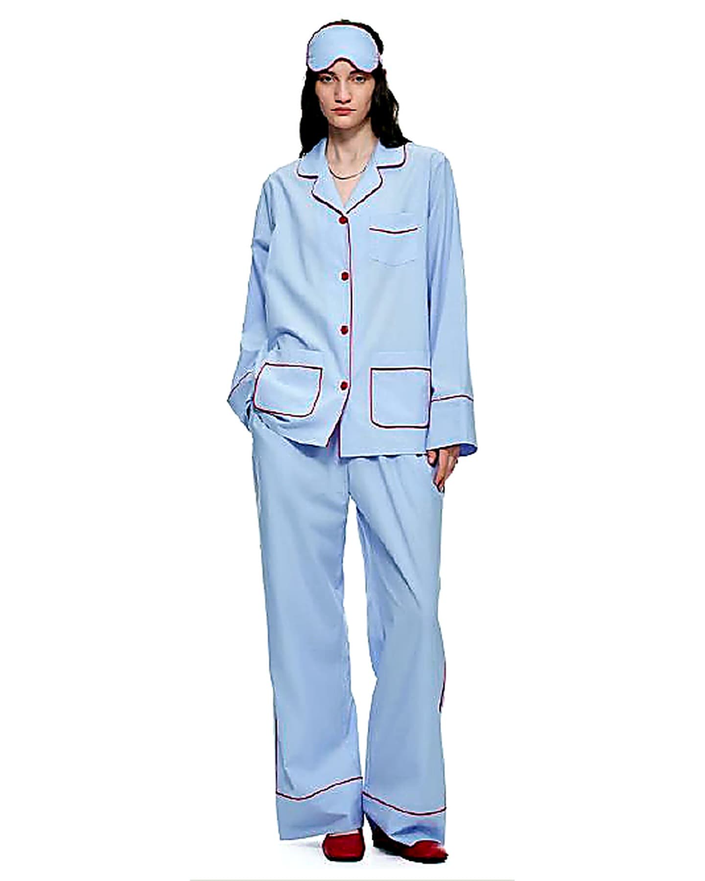Lyocell Cotton Button Pajama Set pajamas and loungewear B2B development reference image