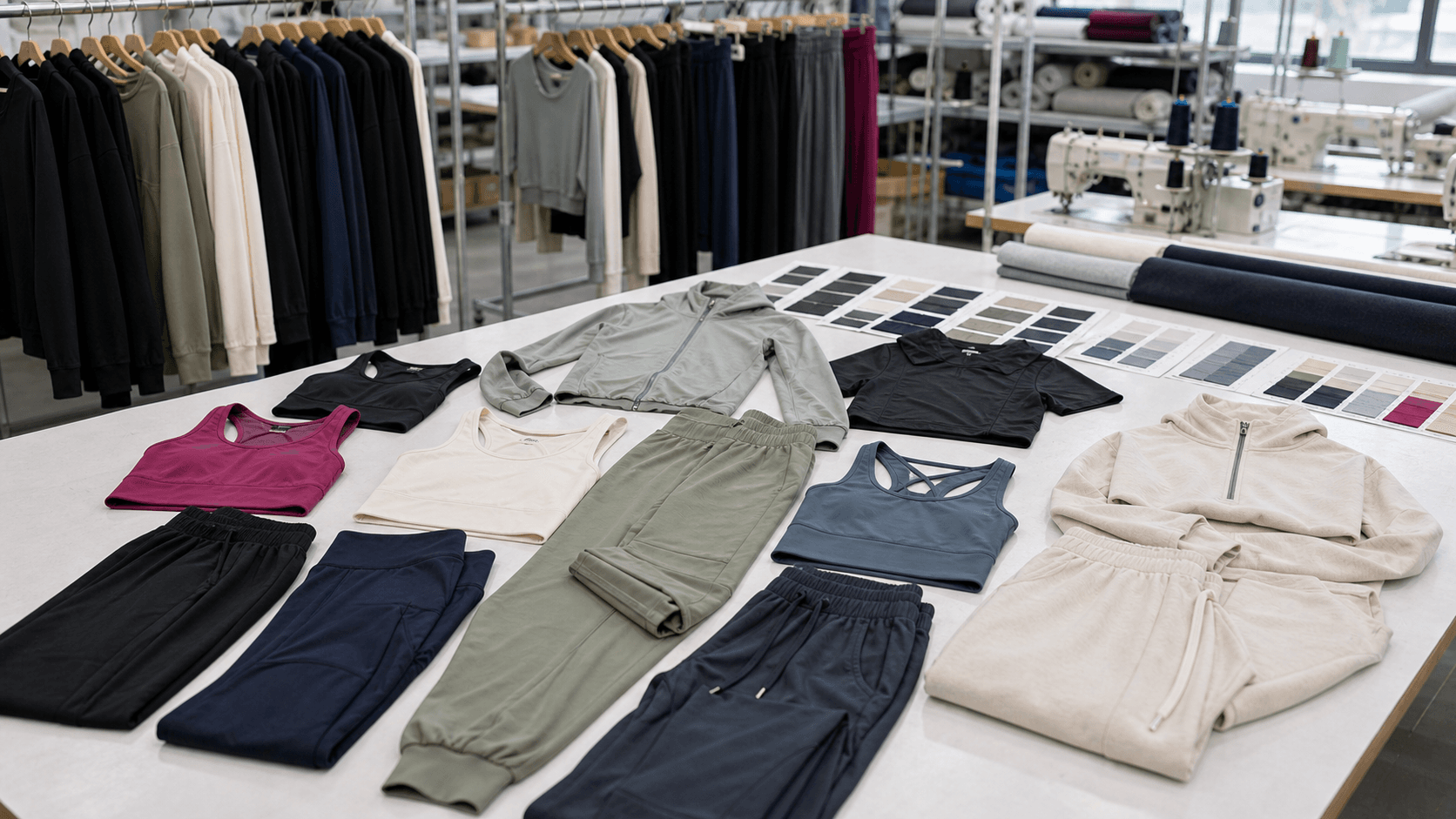 Track Set Premium Detail Style product sample for fashion apparel manufacturing