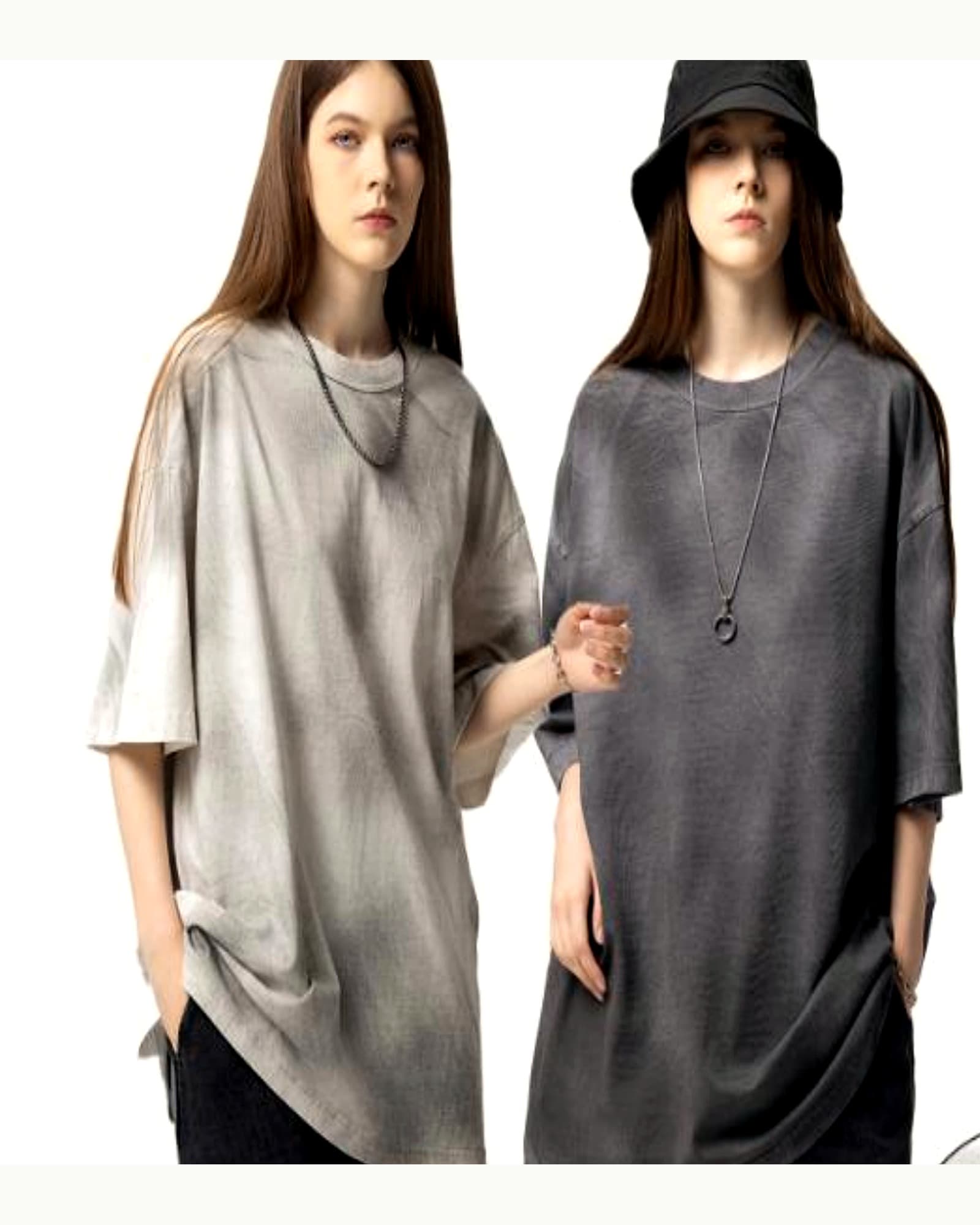 Longline Brushed Edge Tee ST-T05 heavy streetwear OEM ODM product reference image