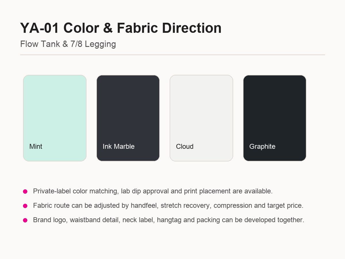 Flow Tank & 7/8 Legging fabric development image 2