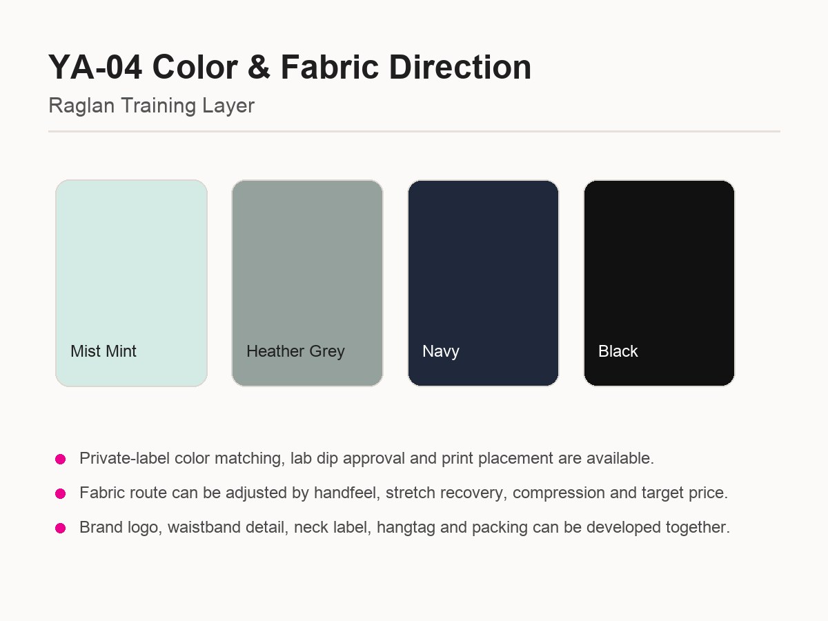 Raglan Training Layer fabric development image 2