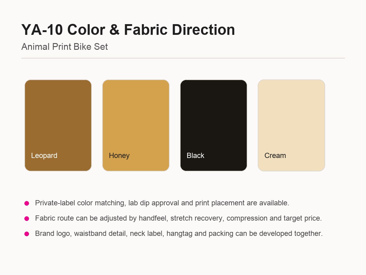 Animal Print Bike set fabric development image 2