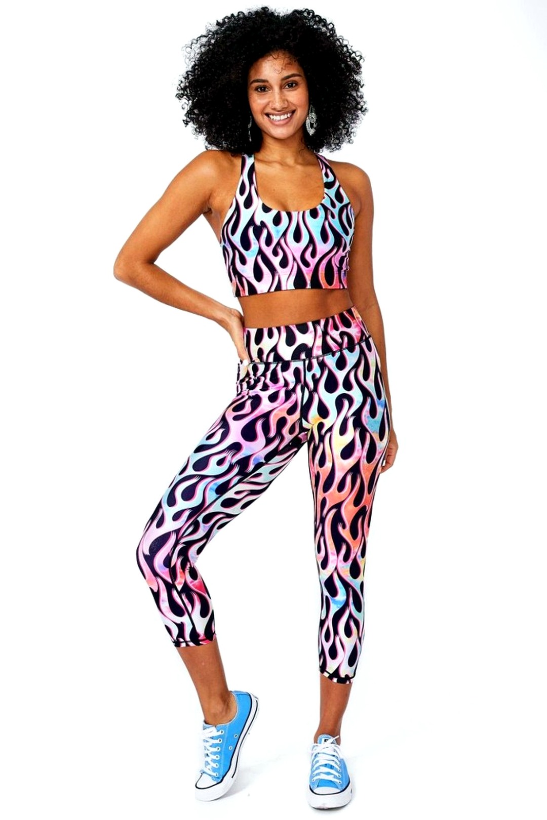 Fluid Graphic Set product reference for Yinshan custom yoga and jogging activewear manufacturing