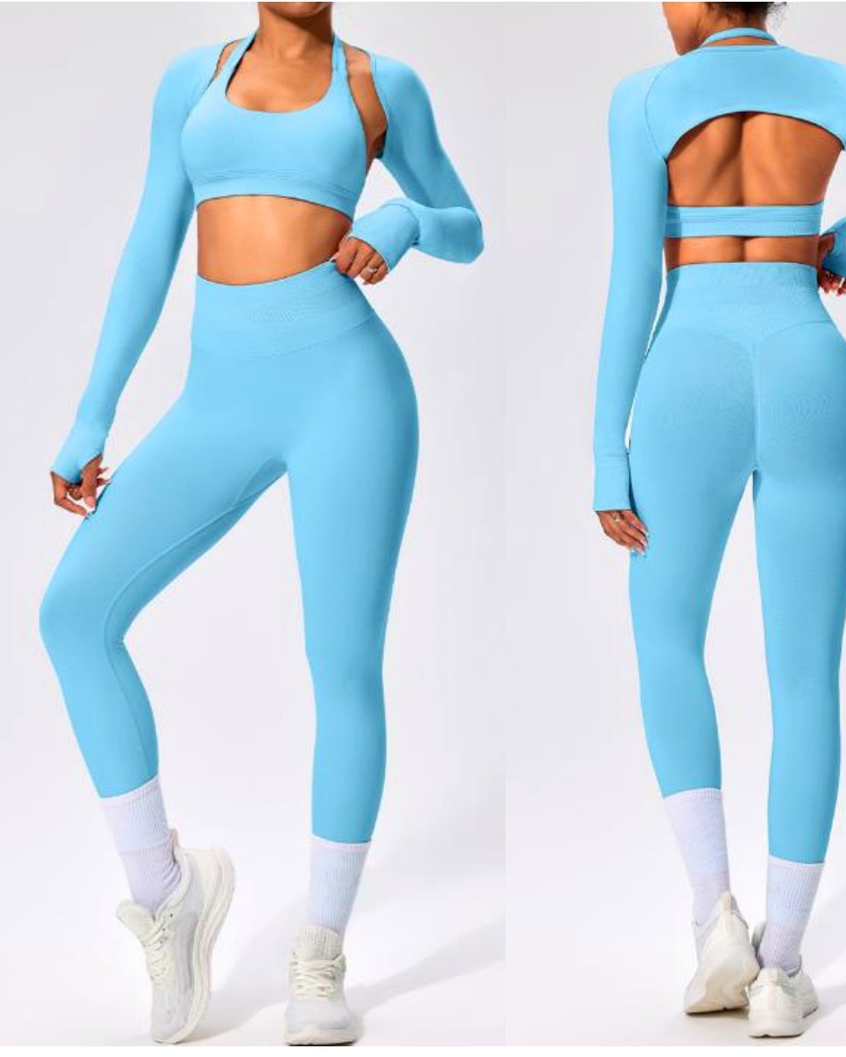 Open-Back Long Sleeve Set product reference from Yinshan Activewear Performance Collection V2