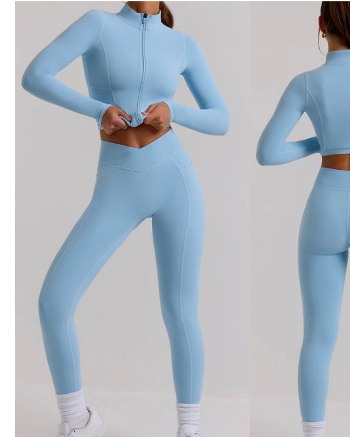 Zip-Neck Sculpt Set product reference from Yinshan Activewear Performance Collection V2