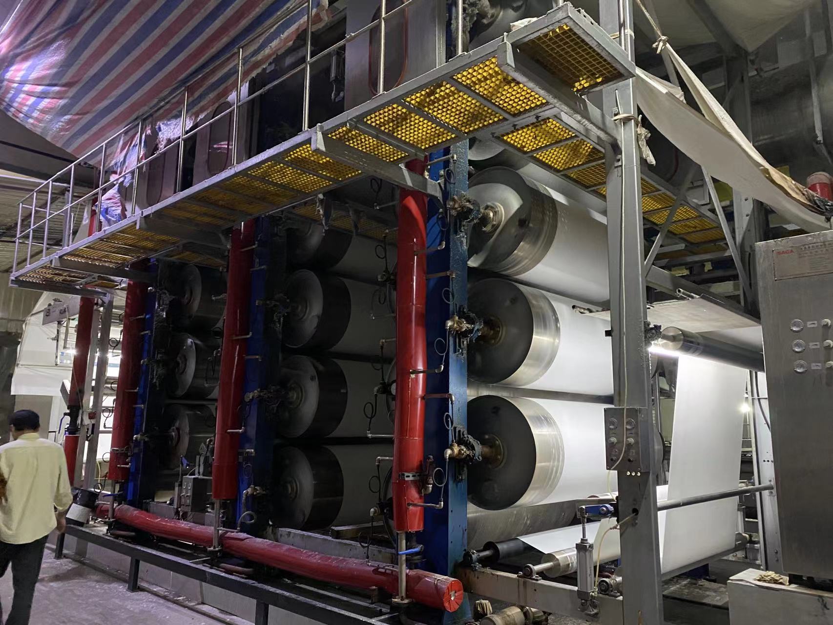 Continuous fabric refining and preparation line at a Yinshan Fashion partner mill