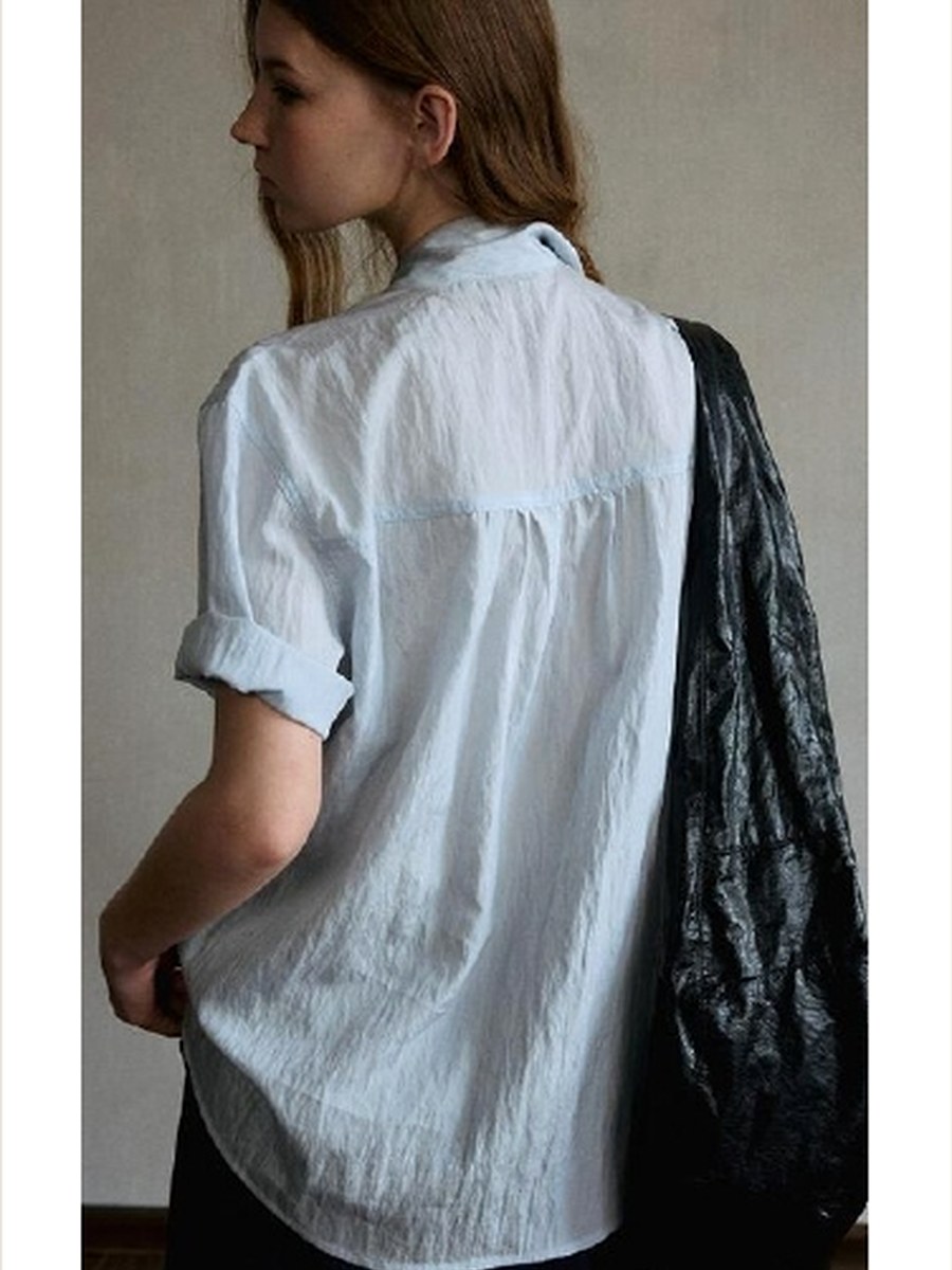 Lyocell Blend Short Sleeve Shirt product photo from Yinshan Blouse Collection 2026