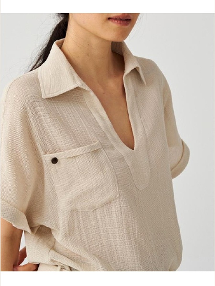 Cotton Utility Belted Shirt product photo from Yinshan Blouse Collection 2026
