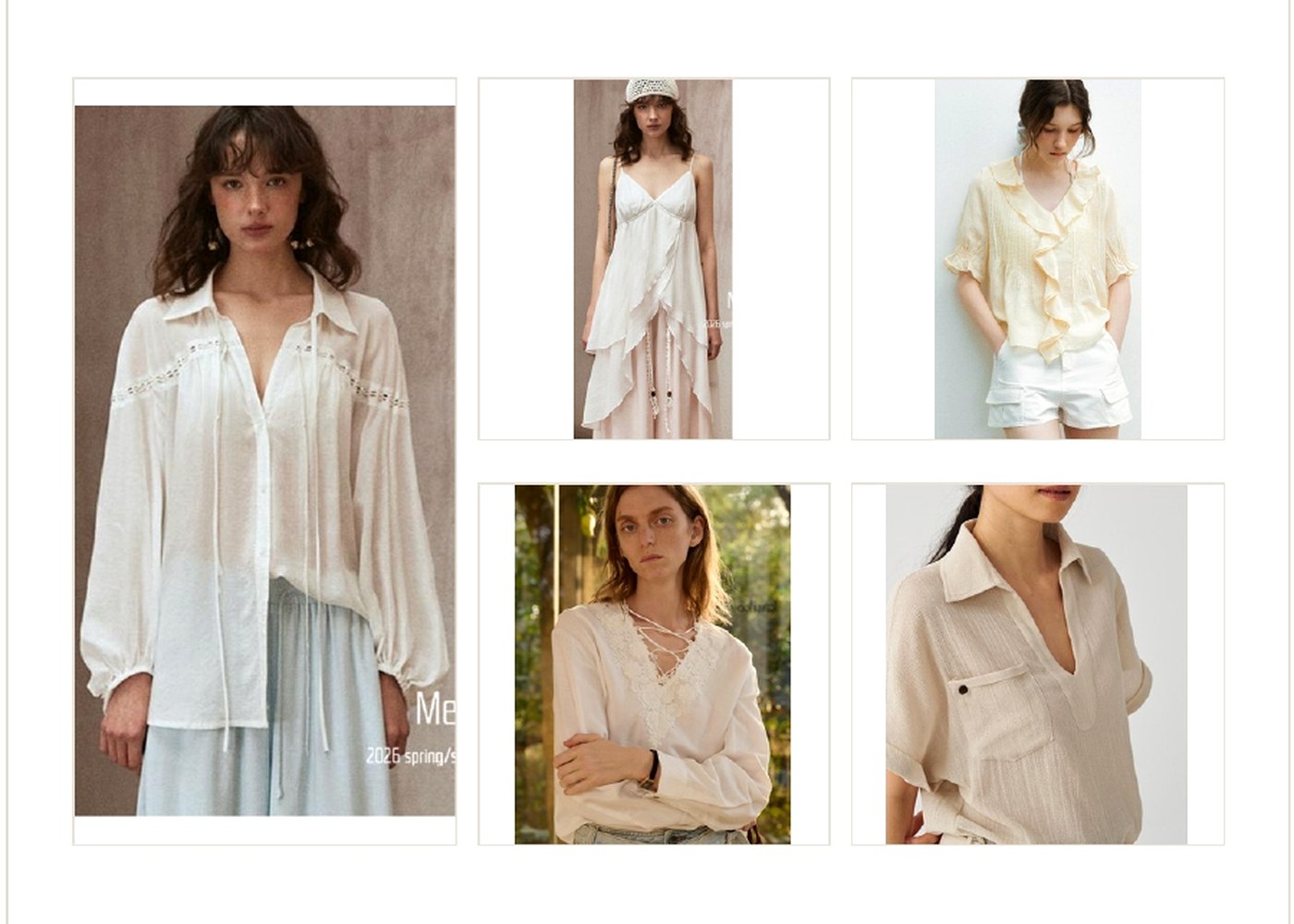 Yinshan Blouse Collection 2026 product collage