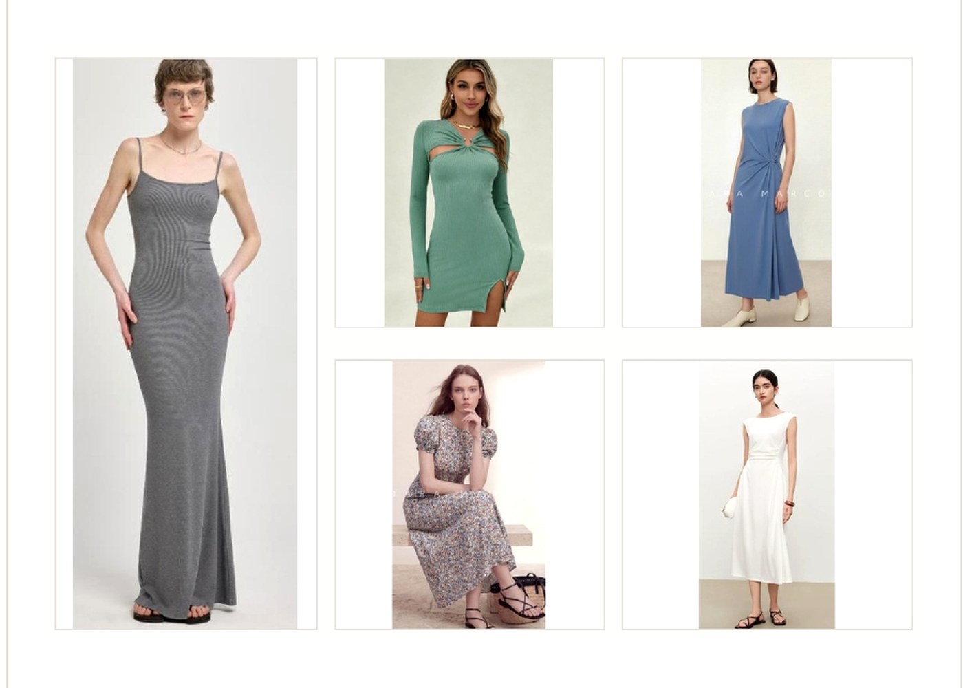 Everyday fashion dress collection samples for casual fashion development