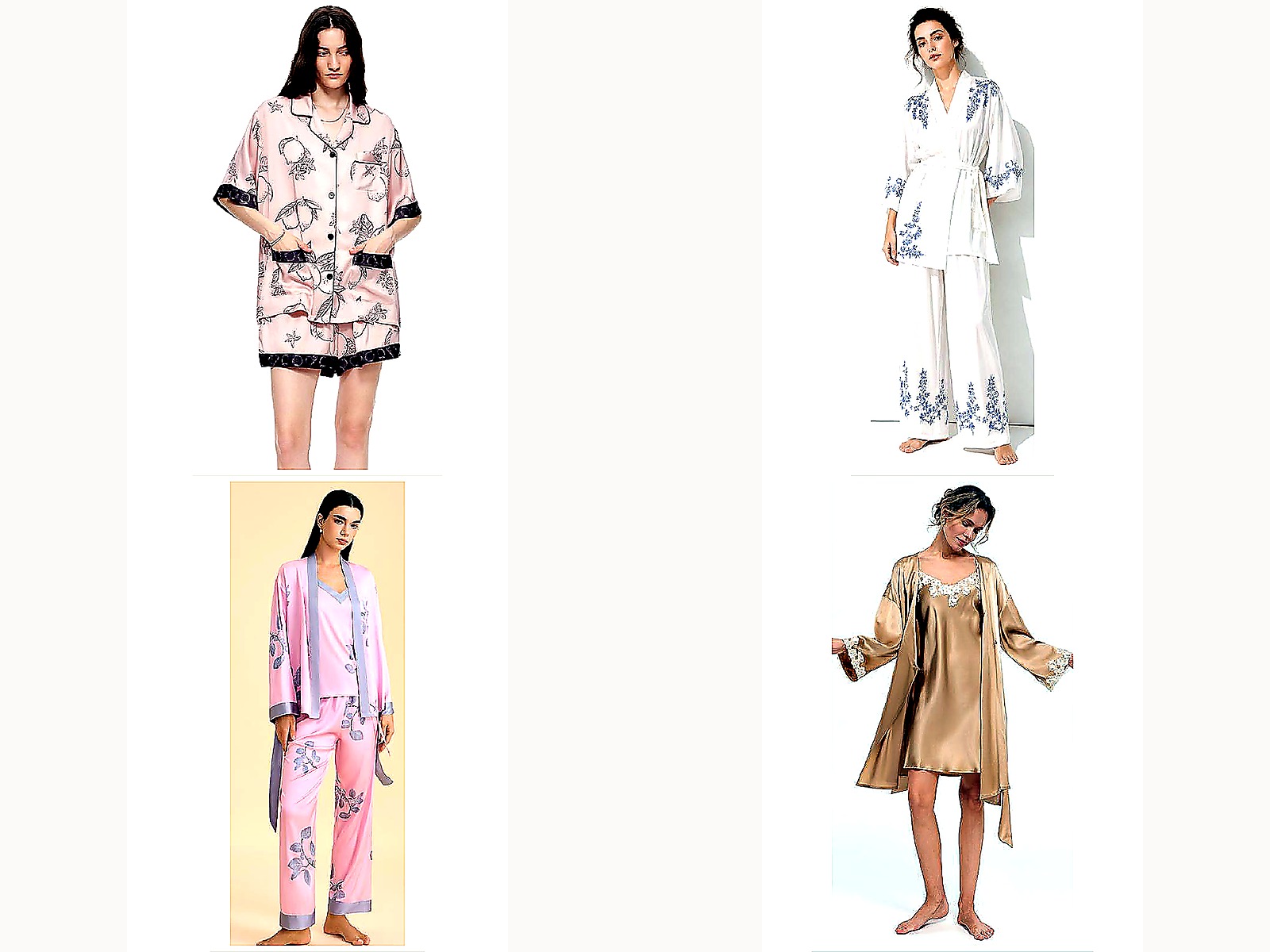 Yinshan Pajamas & Loungewear Collection 2026 product collage