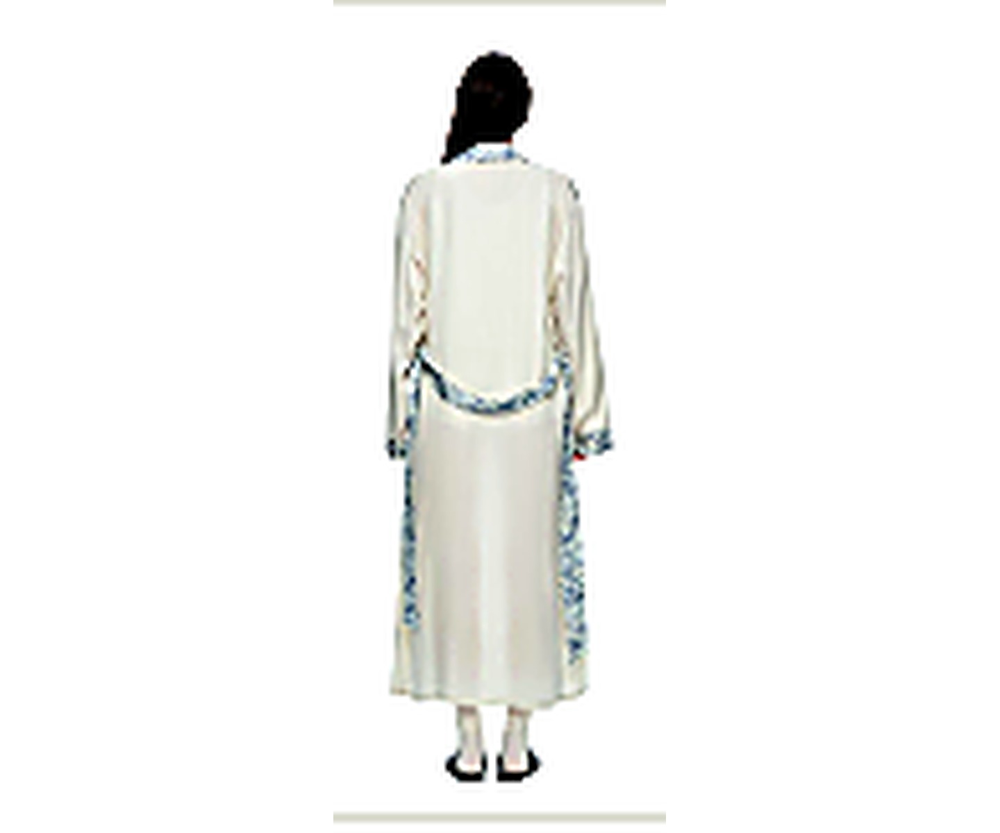 Soft Robe & Cami Lounge Set wearing and construction view 2