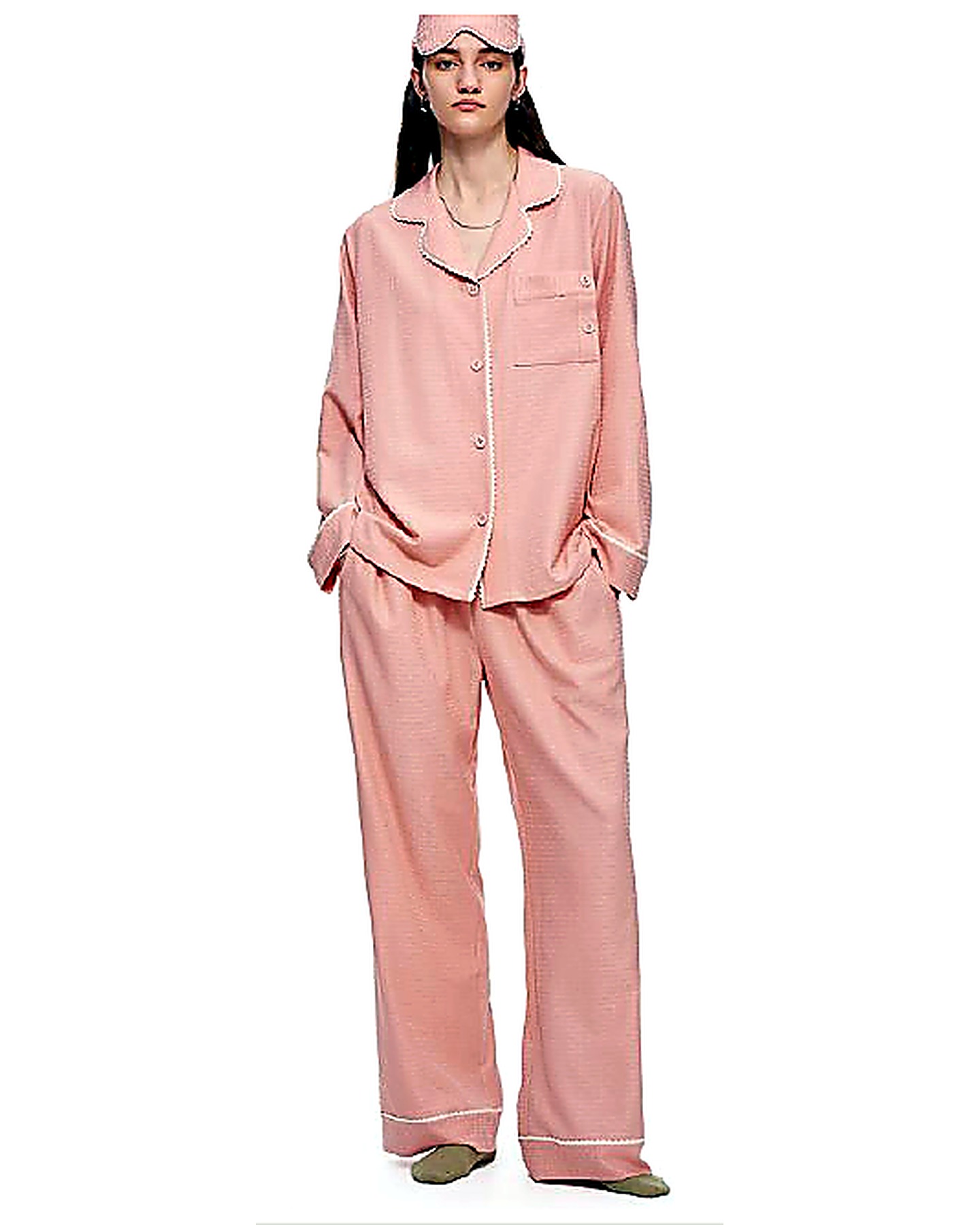 Relaxed knit lounge set sample for lifestyle fashion production
