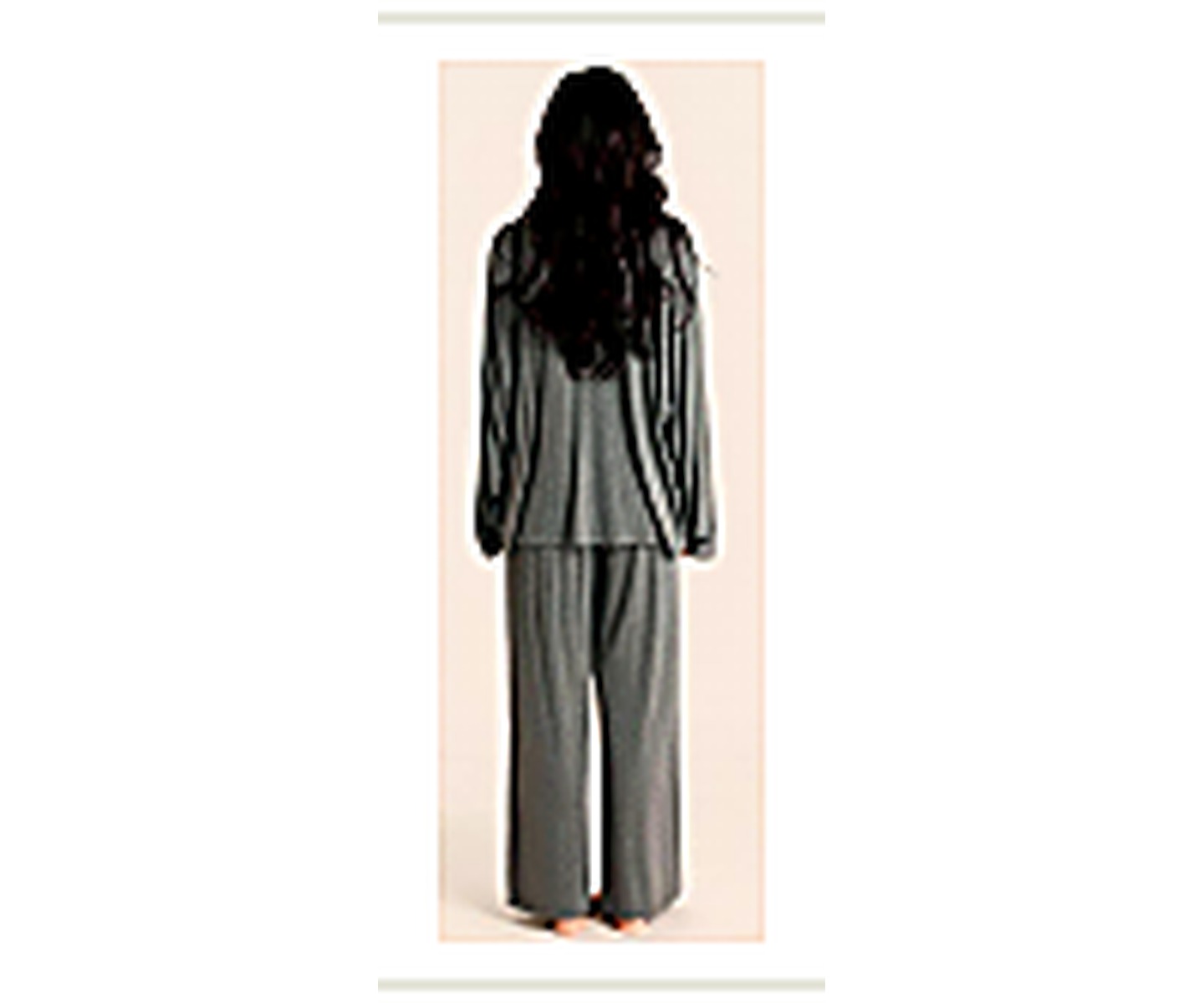 Draped Soft Lounge Ensemble wearing and construction view 3