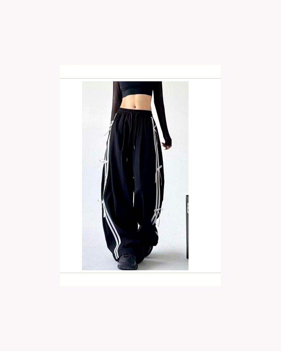 Black Balloon Track Pant product reference for custom casual fashion manufacturing