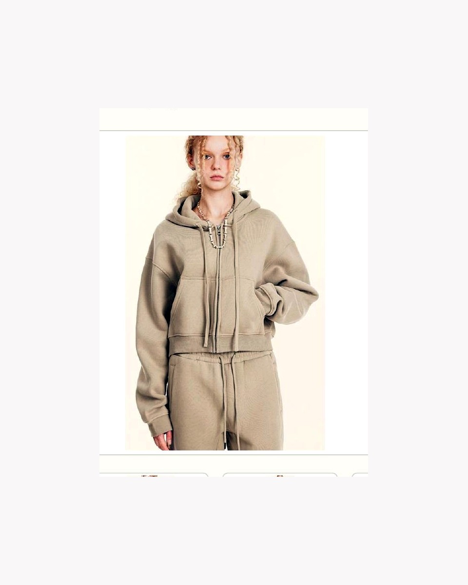 Zip Hoodie Track Set product reference for custom casual fashion manufacturing