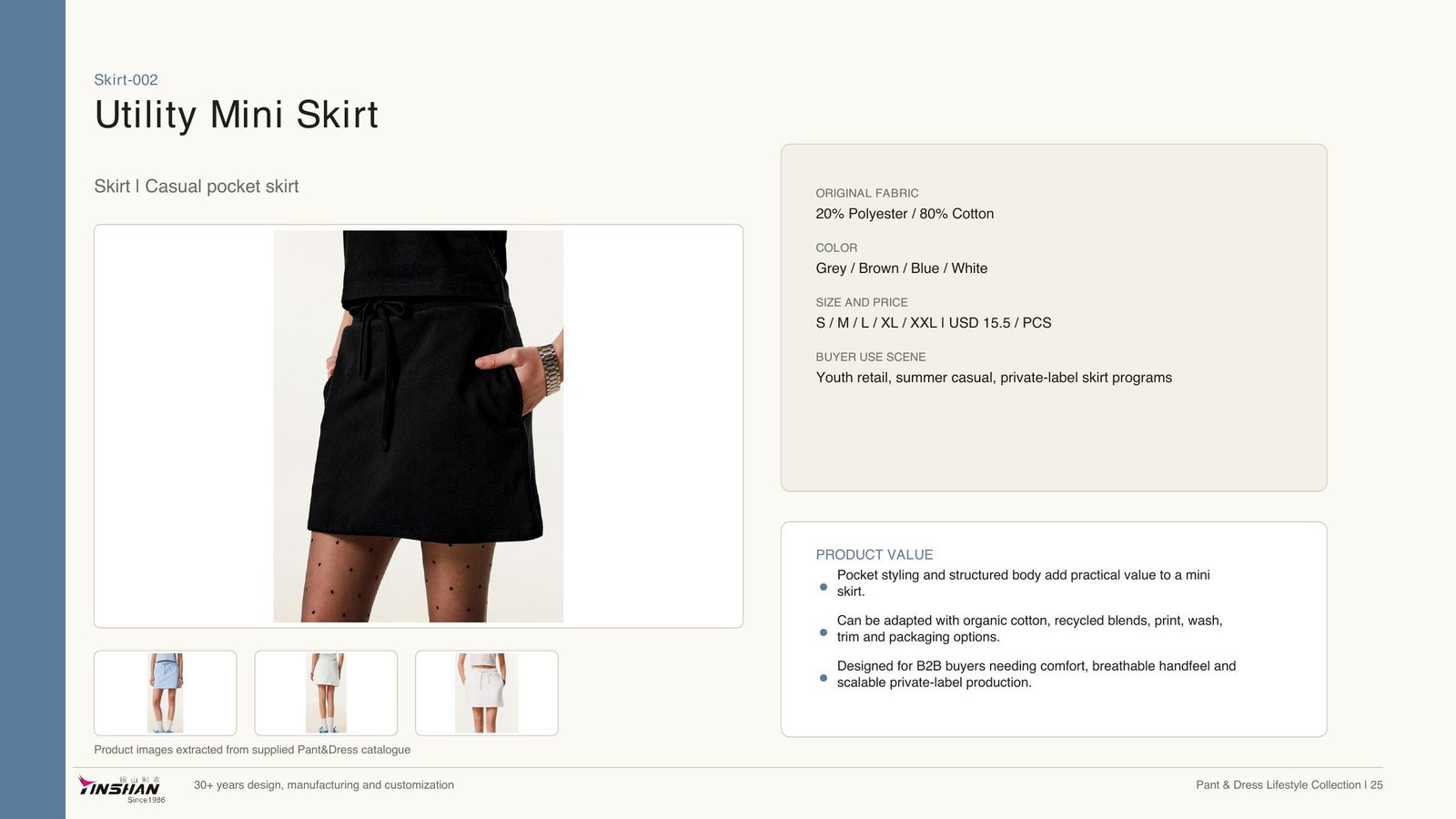 Utility Mini Skirt main development reference