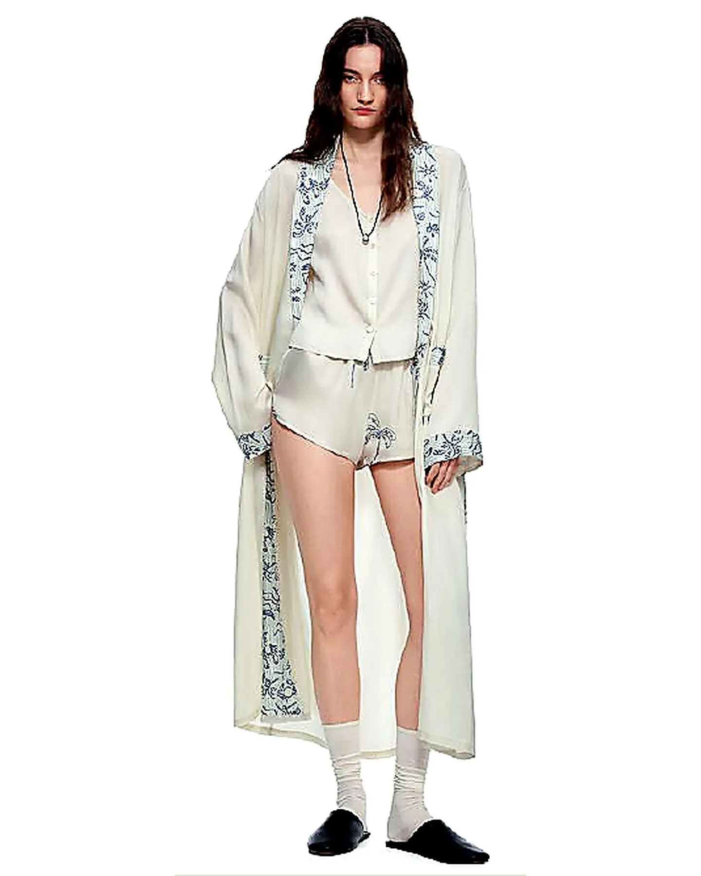 Soft Robe & Cami Lounge Set pajamas and loungewear B2B development reference image
