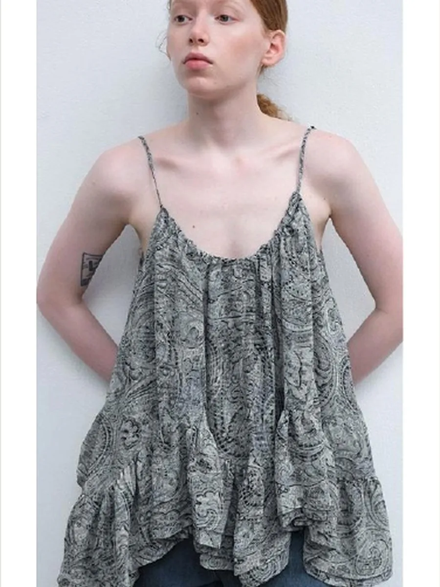 Printed Swing Cami Blouse product photo from Yinshan Blouse Collection 2026
