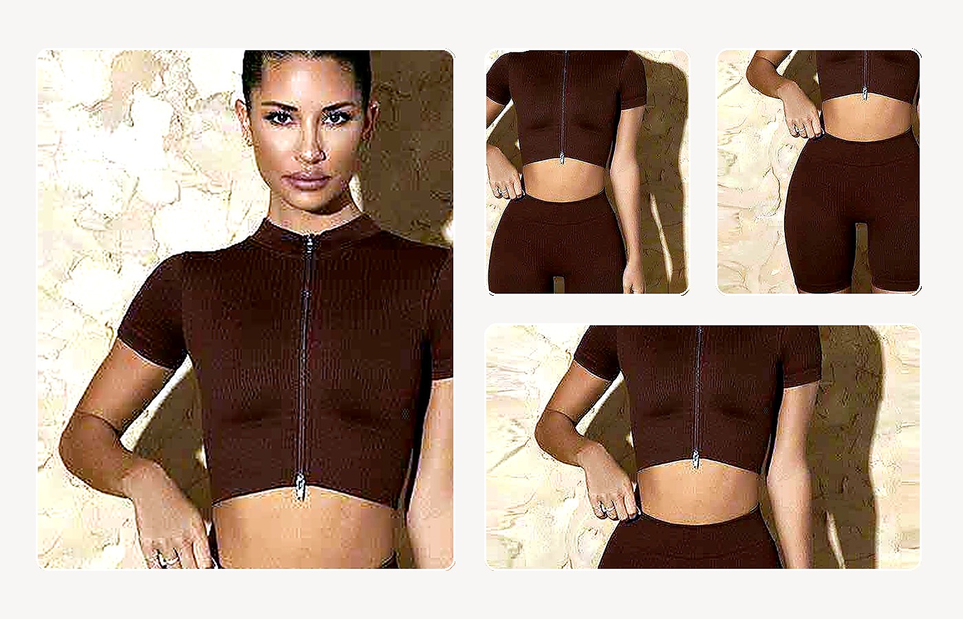 Neutral Seamless Set Program wearing and construction view 1