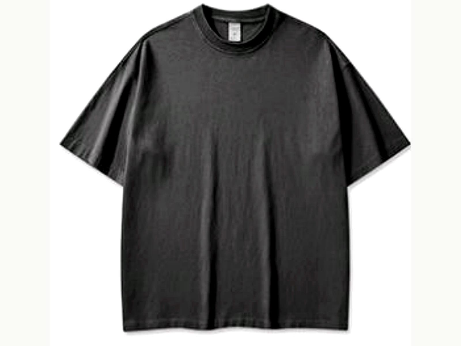 Heavy Washed Oversized Tee wearing and construction view 2