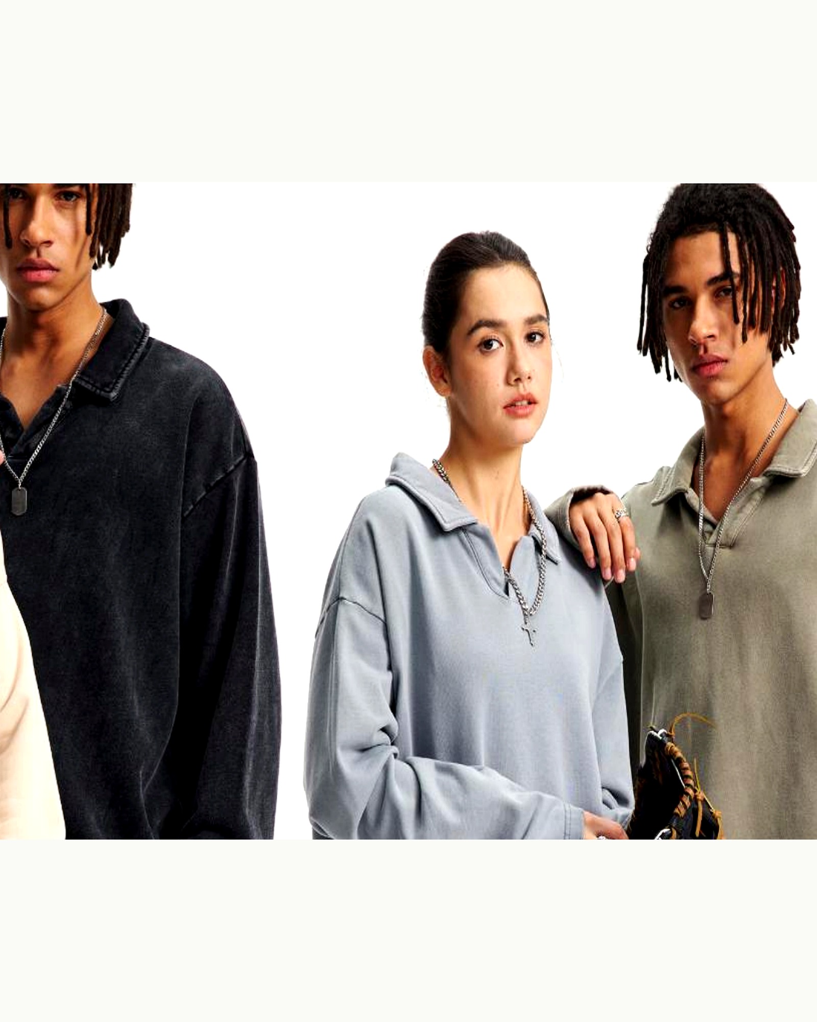 Heavyweight Quarter-Zip Pullover ST-P03 heavy streetwear OEM ODM product reference image