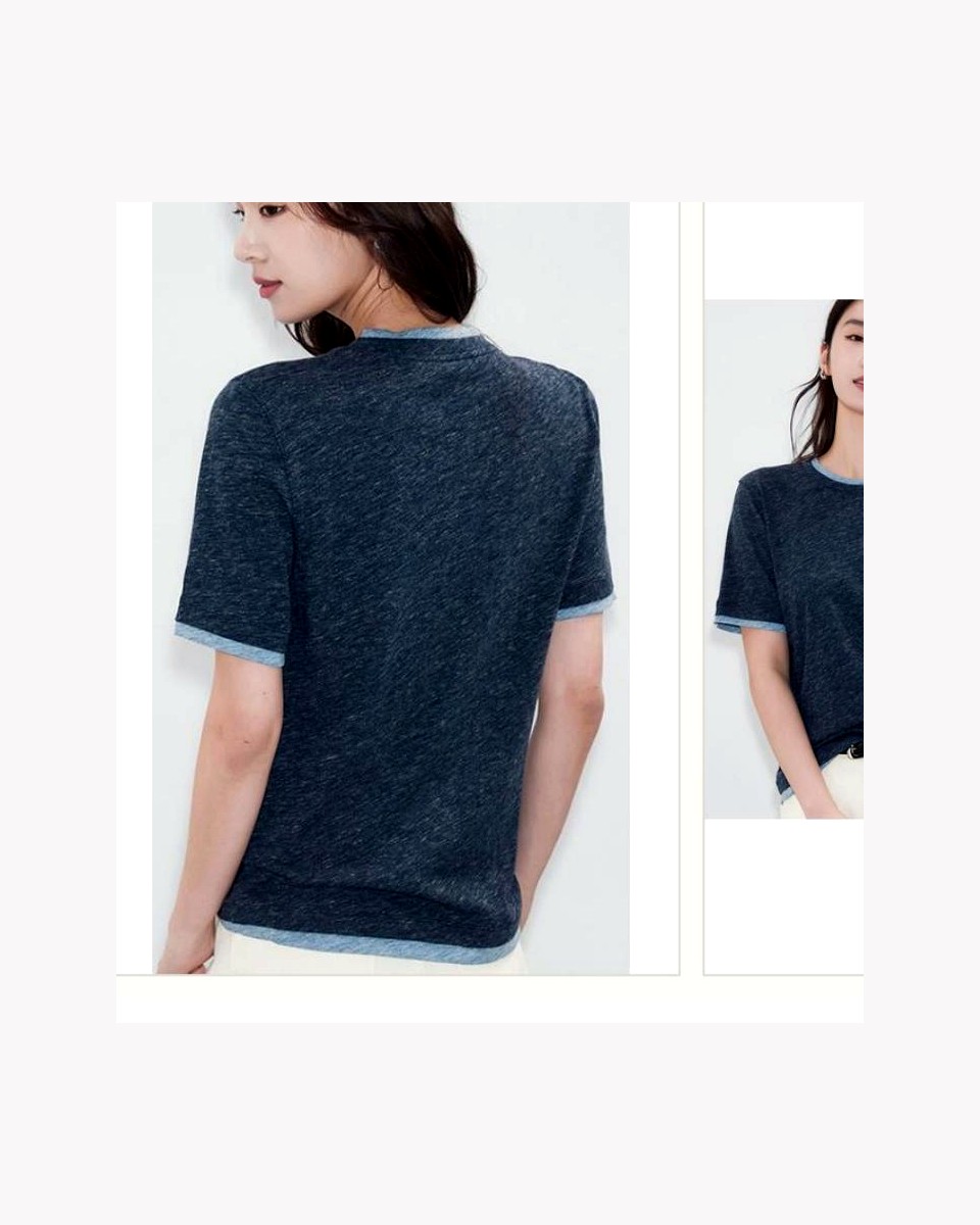 Cotton Lyocell Everyday Crew Tee product reference for custom casual fashion manufacturing