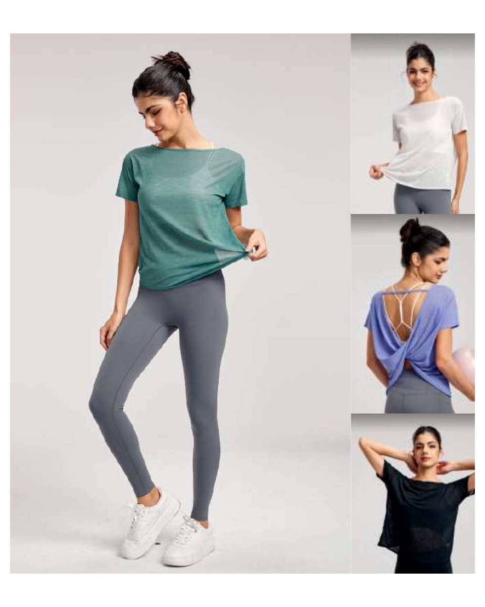 Custom Long-Sleeve Active Top DWA115013 activewear development reference image