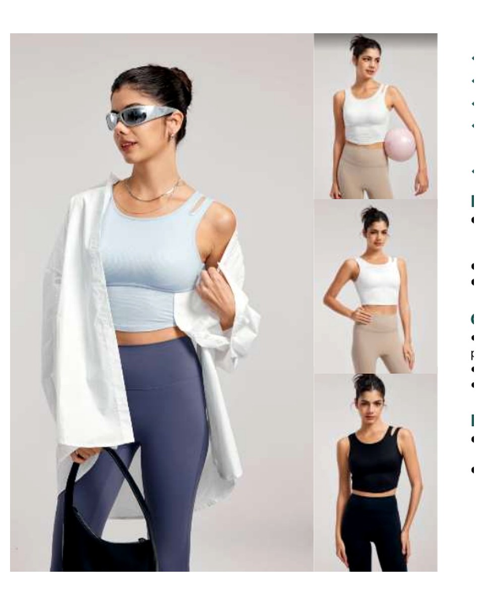 Custom Yoga Sports Bra DWB115024 activewear development reference image