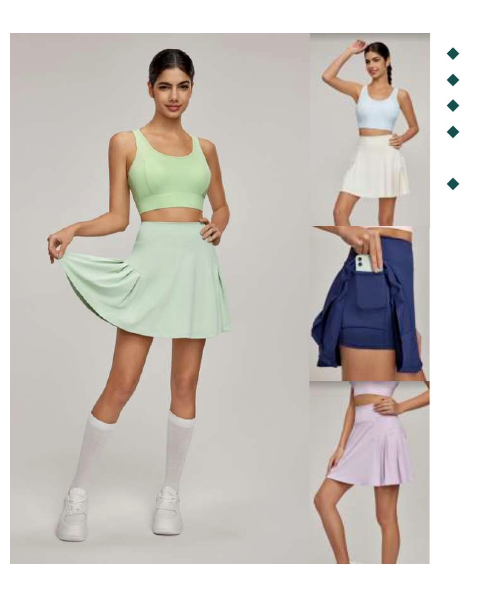 Custom Tennis Skirt DWD115110 activewear development reference image