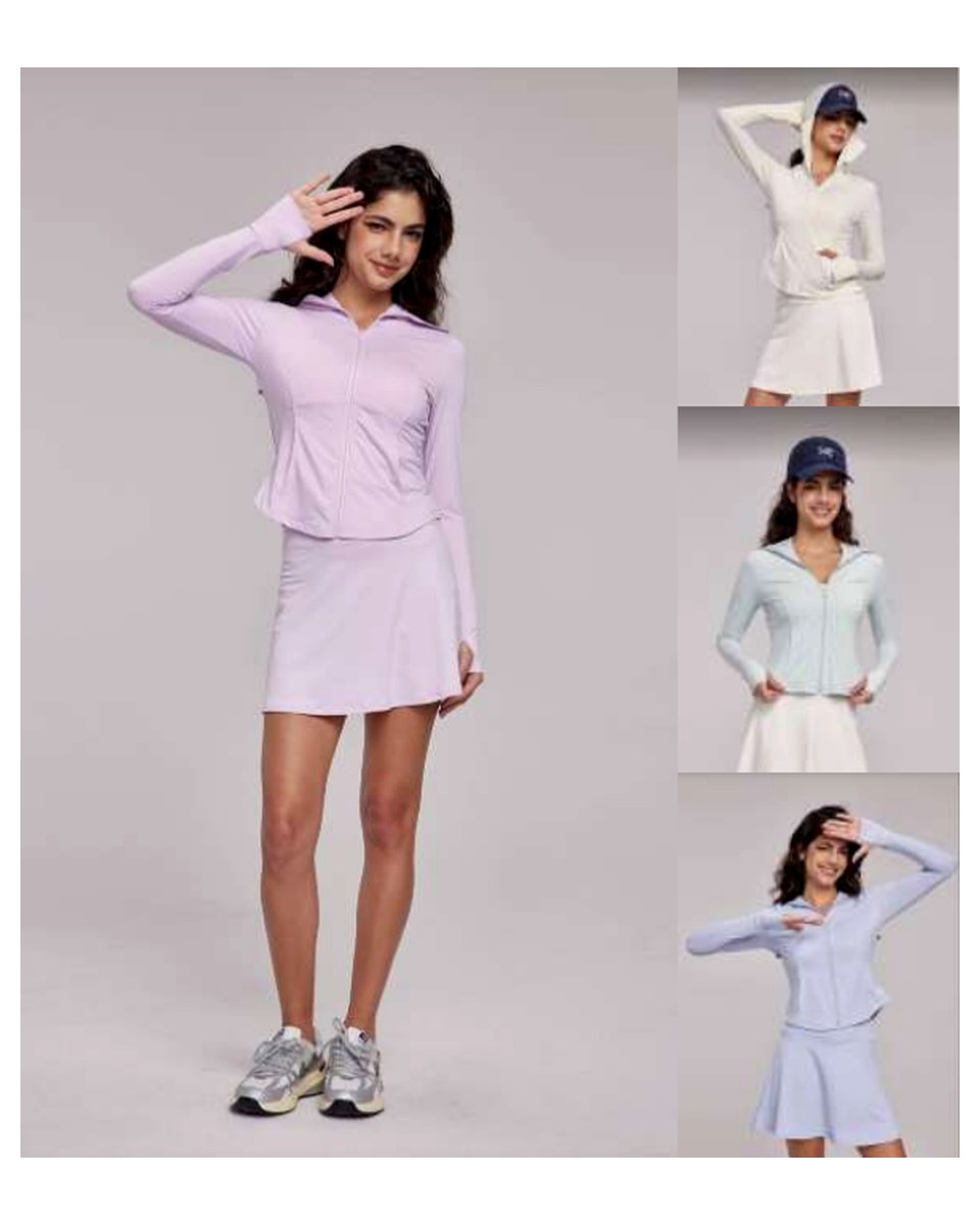 Custom Long-Sleeve Active Top DWN115010 activewear development reference image