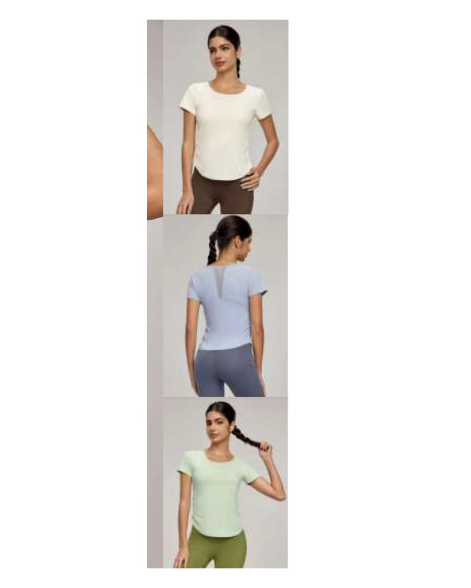 Custom Yoga Top DWY115119 wearing and construction view 1
